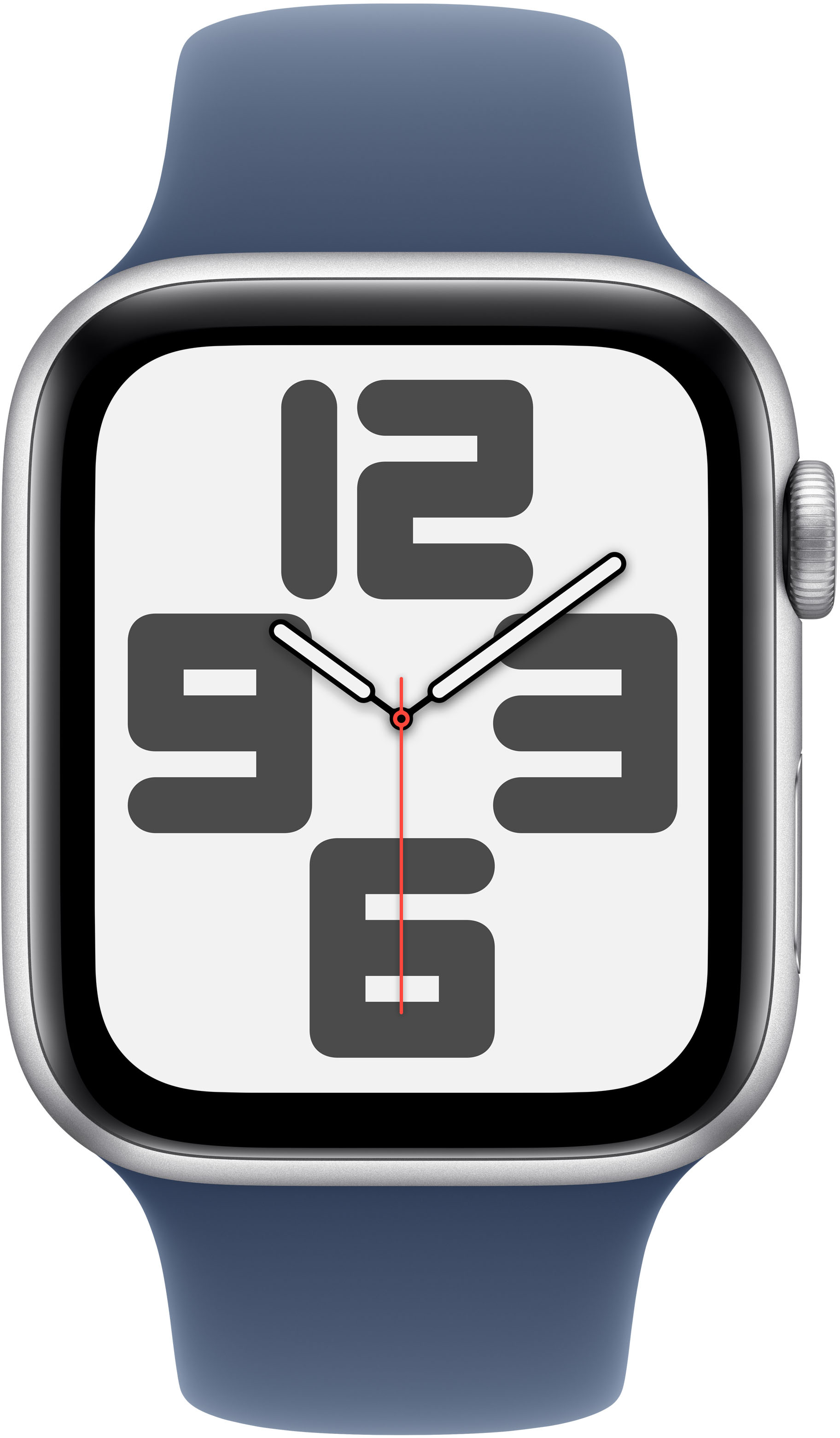 Picture of Picture of Smartwatch Apple Watch SE (2024) GPS 44mm Aluminio Plata c/ Correa Deportiva Azul Denim - M/L