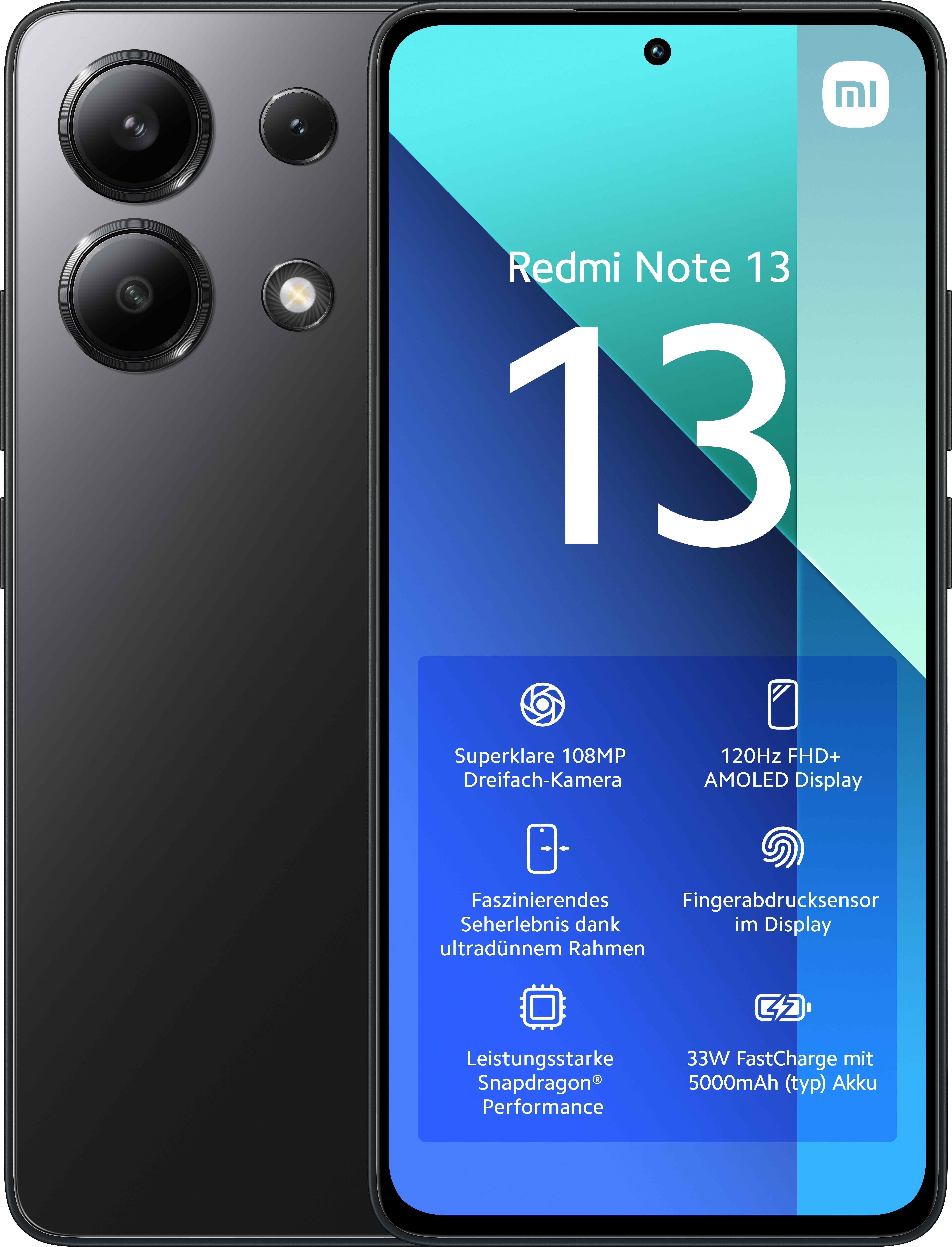 Xiaomi - Smartphone Xiaomi Redmi Note 13 4G 6.67" 8GB/256GB Dual SIM Midnight Black