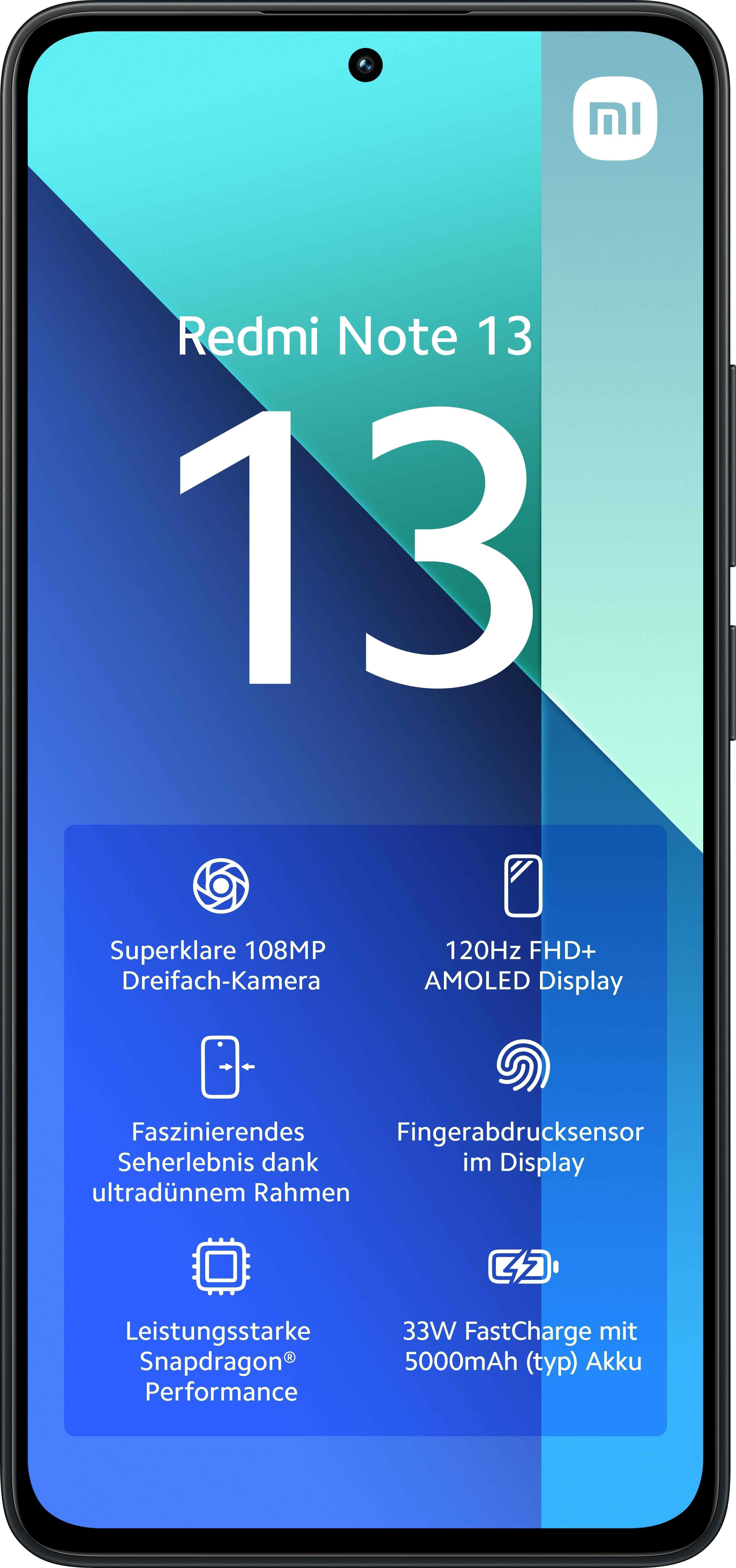 Xiaomi - Smartphone Xiaomi Redmi Note 13 4G 6.67" 8GB/256GB Dual SIM Midnight Black