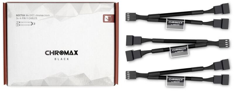 Noctua - Cable Splitter em Y para 2 x Ventiladors NA-SYC1 chromax.black