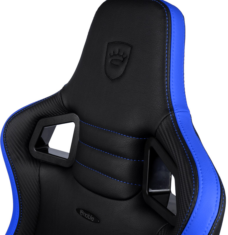 noblechairs - Silla noblechairs EPIC Compact - Negro /Carbono /Azul