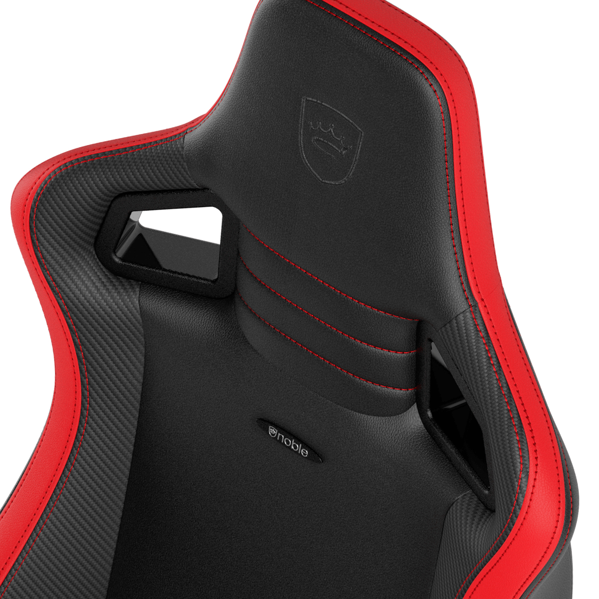noblechairs - Silla noblechairs EPIC Compact - Negro /Carbono /Rojo