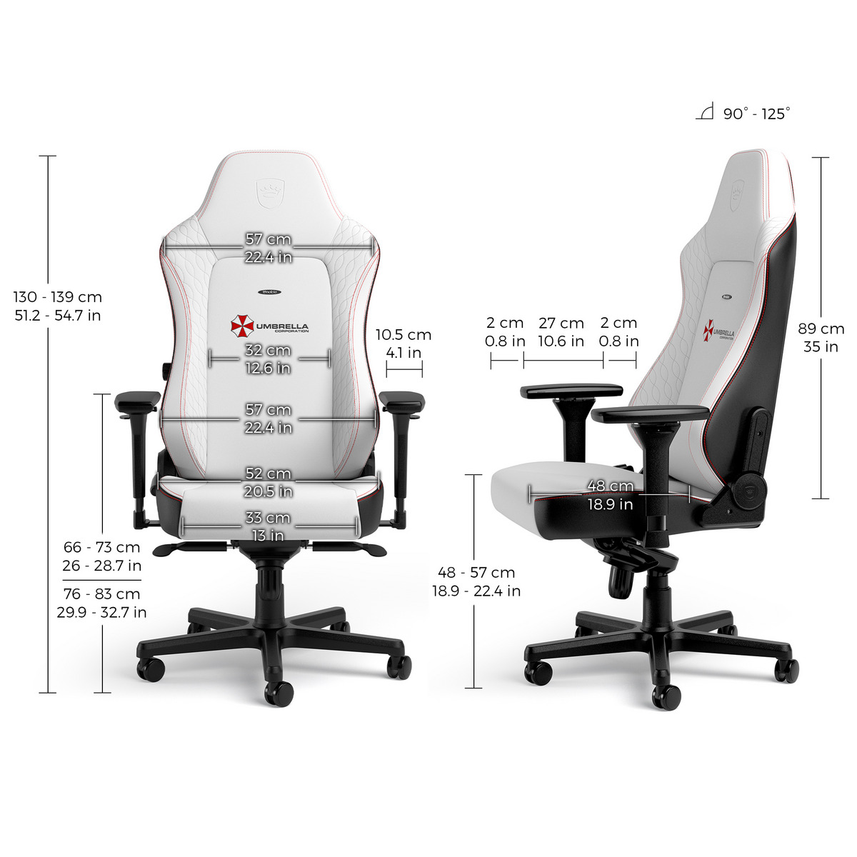 noblechairs - Silla noblechairs HERO - Resident Evil Umbrella Edition