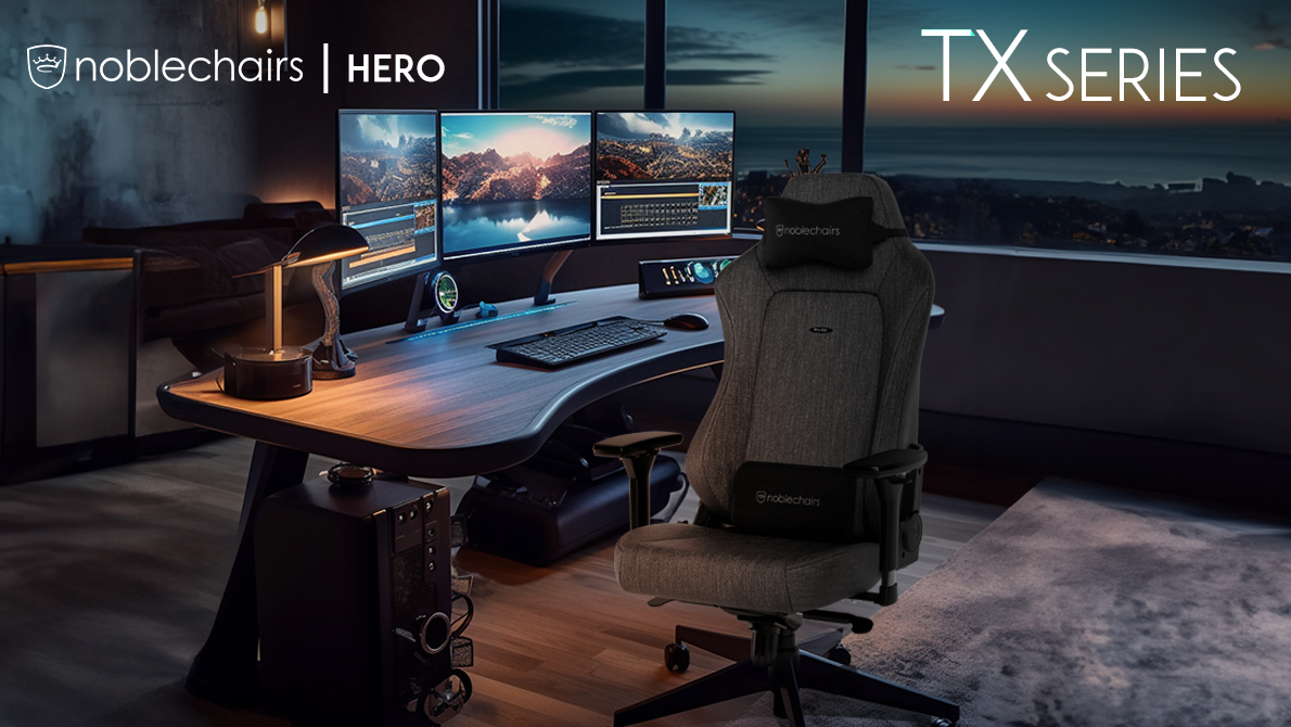 noblechairs - Silla noblechairs HERO TX - Fabric Edition Antracita
