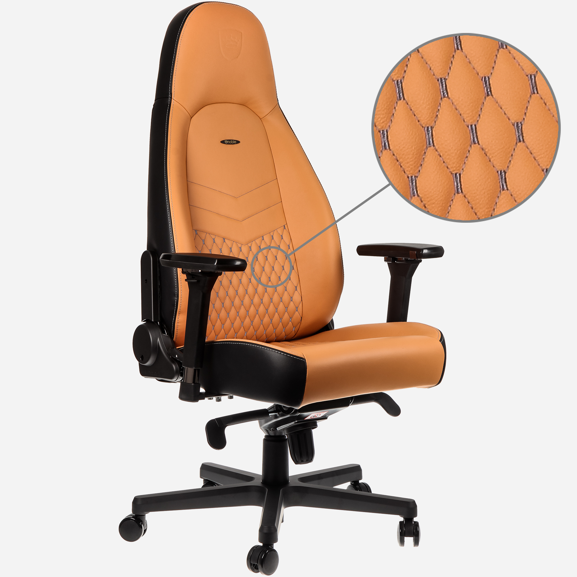 Picture of Picture of Silla noblechairs ICON Real Leather Cognac / Negro