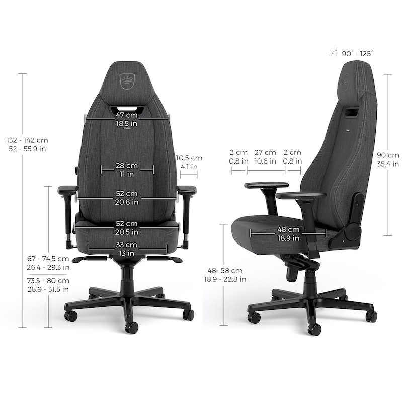 noblechairs - Silla noblechairs LEGEND TX - Antracita