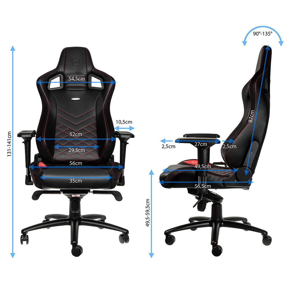 noblechairs - Silla noblechairs EPIC - Negro / Rojo