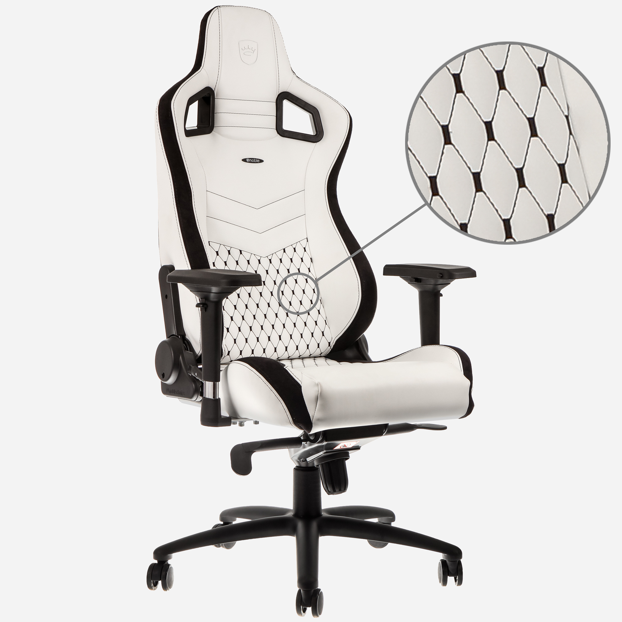 noblechairs - Silla noblechairs EPIC - Blanco / Negro