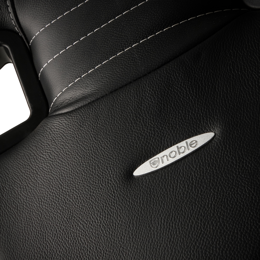 noblechairs - Silla noblechairs EPIC Real Leather - Negro / Blanco / Rojo