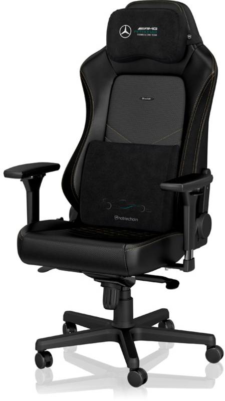 noblechairs - Juego de Almohadas noblechairs Memory Foam - Mercedes-AMG Petronas Formula One Team Edition