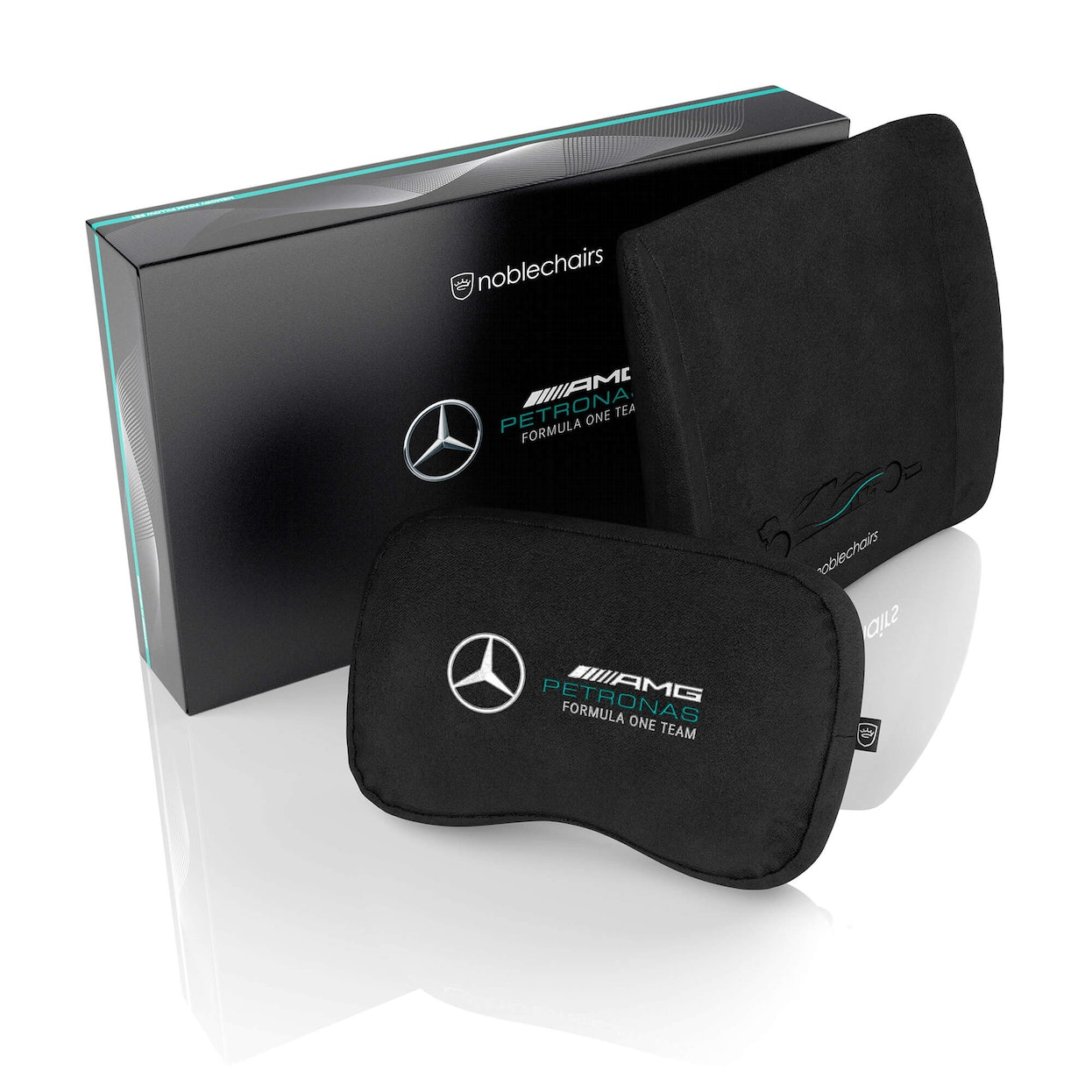 Picture of Picture of Juego de Almohadas noblechairs Memory Foam - Mercedes-AMG Petronas Formula One Team Edition