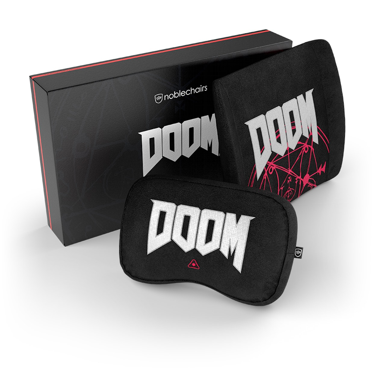 noblechairs - Juego de Almohadas noblechairs Memory Foam - DOOM Edition