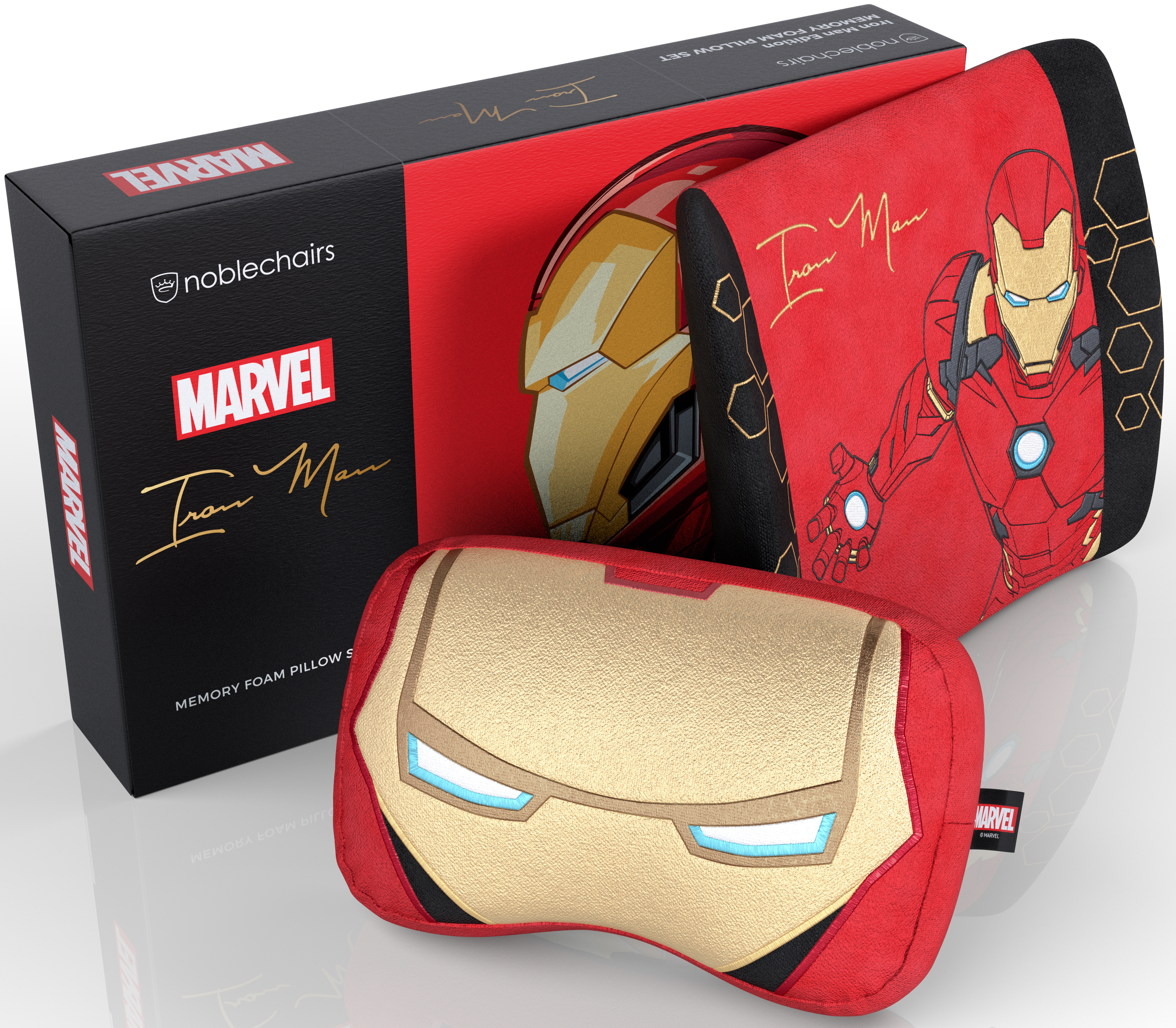 Picture of Picture of Juego de Almohadas noblechairs Memory Foam - Iron Man Edition
