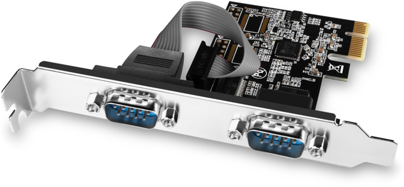 Picture of Picture of Adaptador PCIe AXAGON PCEA-S2N com 2x Puertas Série - ASIX A