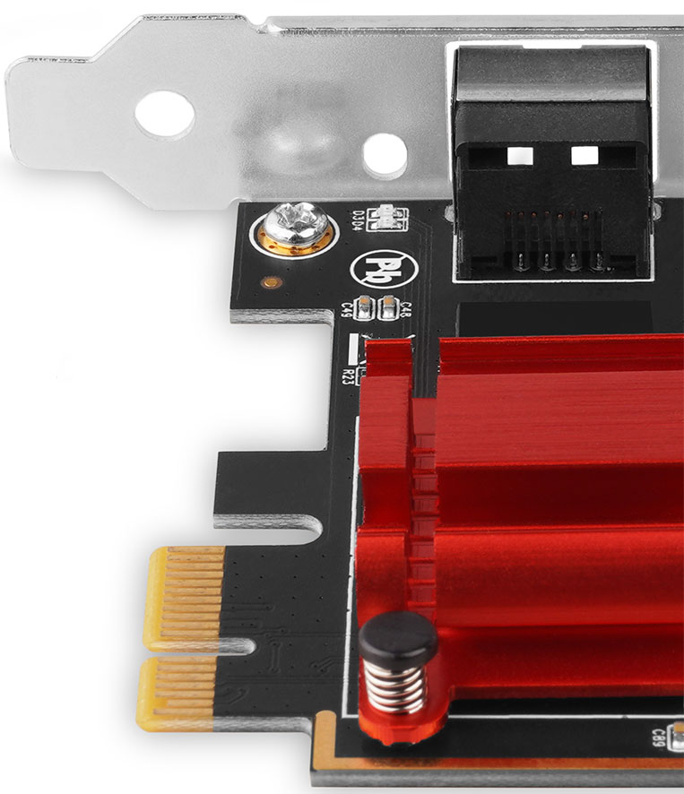 AXAGON - Adaptador AXAGON PCEE-G25 PCIe 2.5 Gigabit Ethernet, Realtek 8125 - RJ45