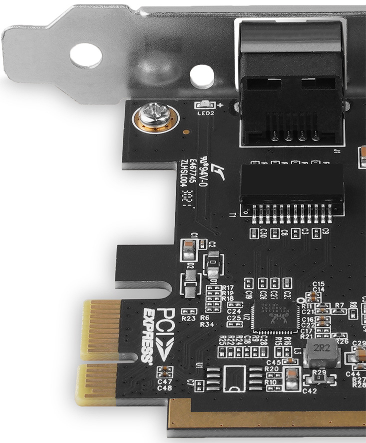AXAGON - Adaptador AXAGON PCEE-GRF PCI-Express Gigabit Ethernet Realtek 8111F + LP