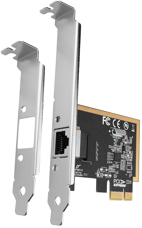AXAGON - Adaptador AXAGON PCEE-GRF PCI-Express Gigabit Ethernet Realtek 8111F + LP