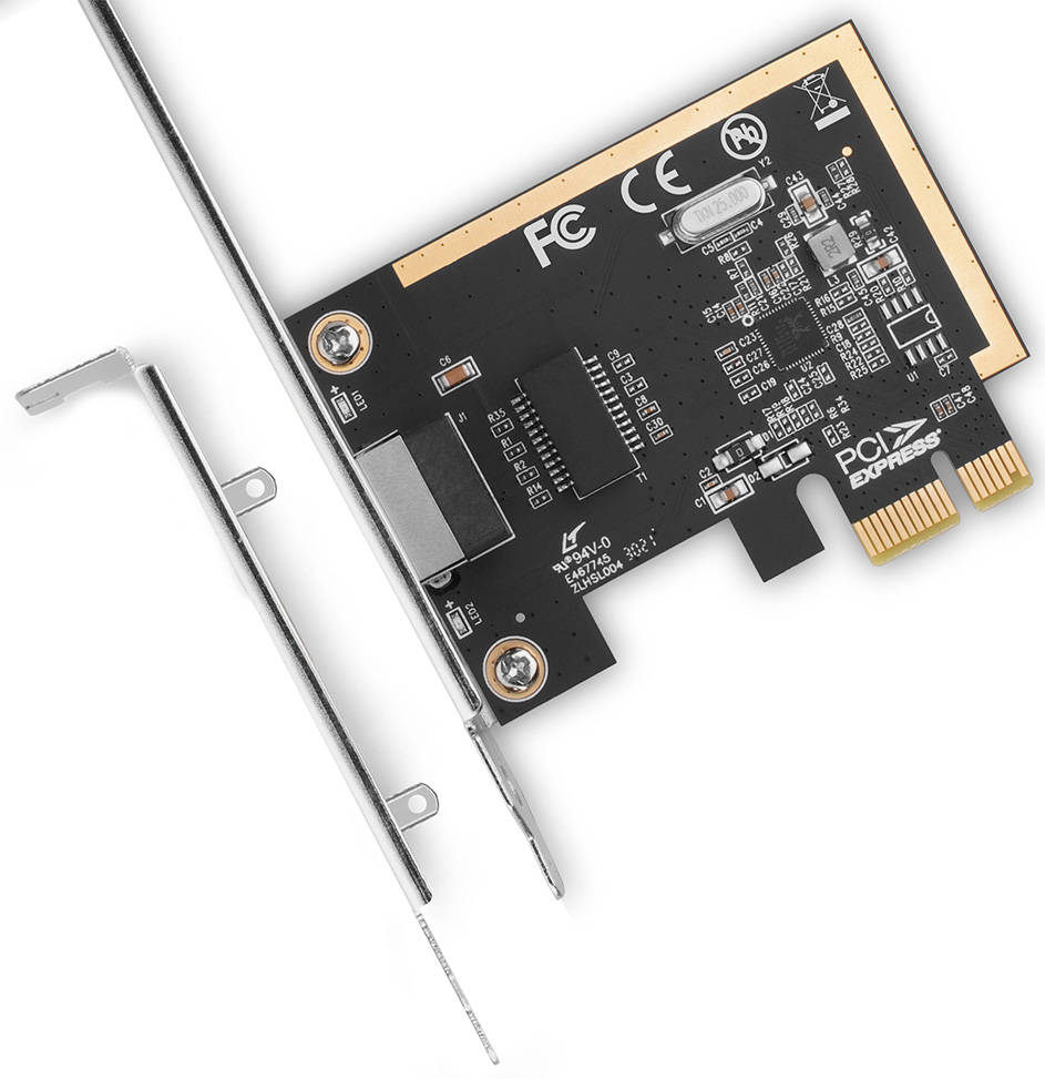 AXAGON - Adaptador AXAGON PCEE-GRF PCI-Express Gigabit Ethernet Realtek 8111F + LP
