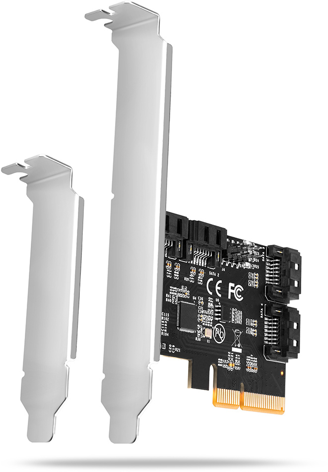 AXAGON - Controlador PCIe AXAGON PCES-SA4X4, 4x, SATA 6G port + LP