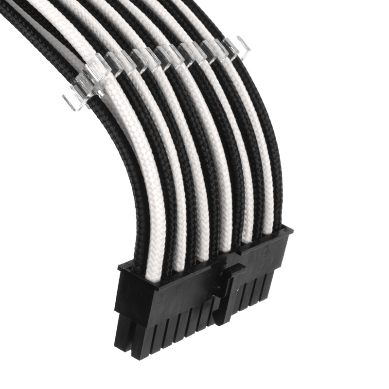 Picture of Picture of Kit de Expansión Phanteks Cables Sleeved 50cm Negro / Blanco