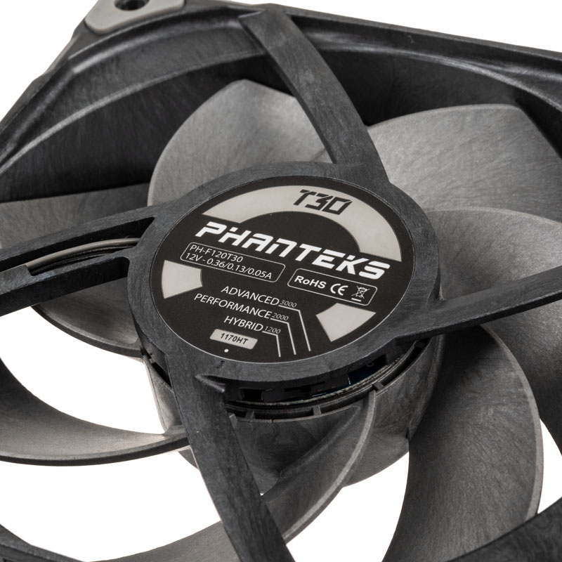 Phanteks - Ventilador Phanteks T30 PWM Negro Pack 3 - 120mm