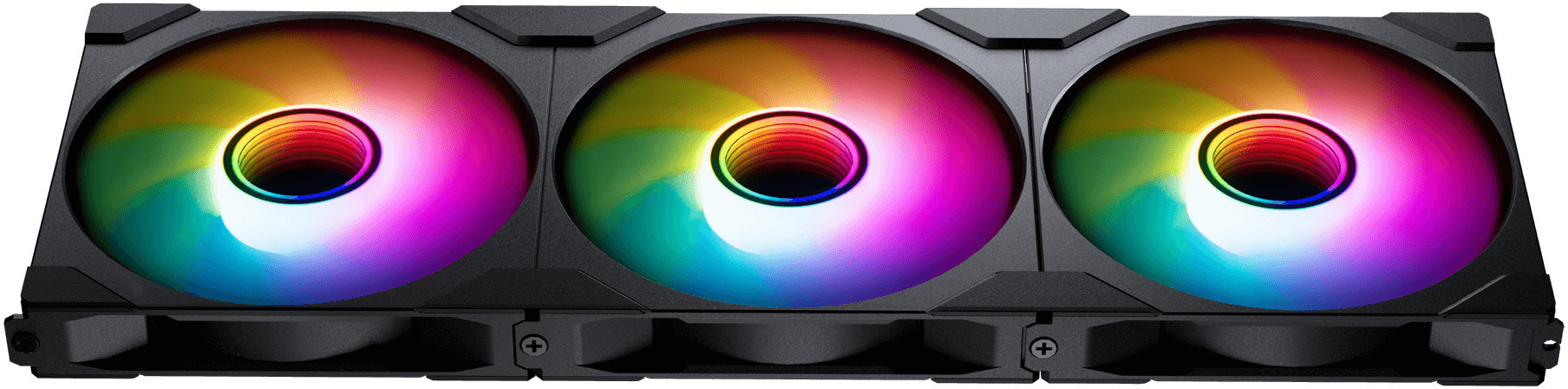 Picture of Picture of Ventilador Phanteks M25 Gen2 140mm PWM Reversed Airflow D-RGB Negro (Pack 3)