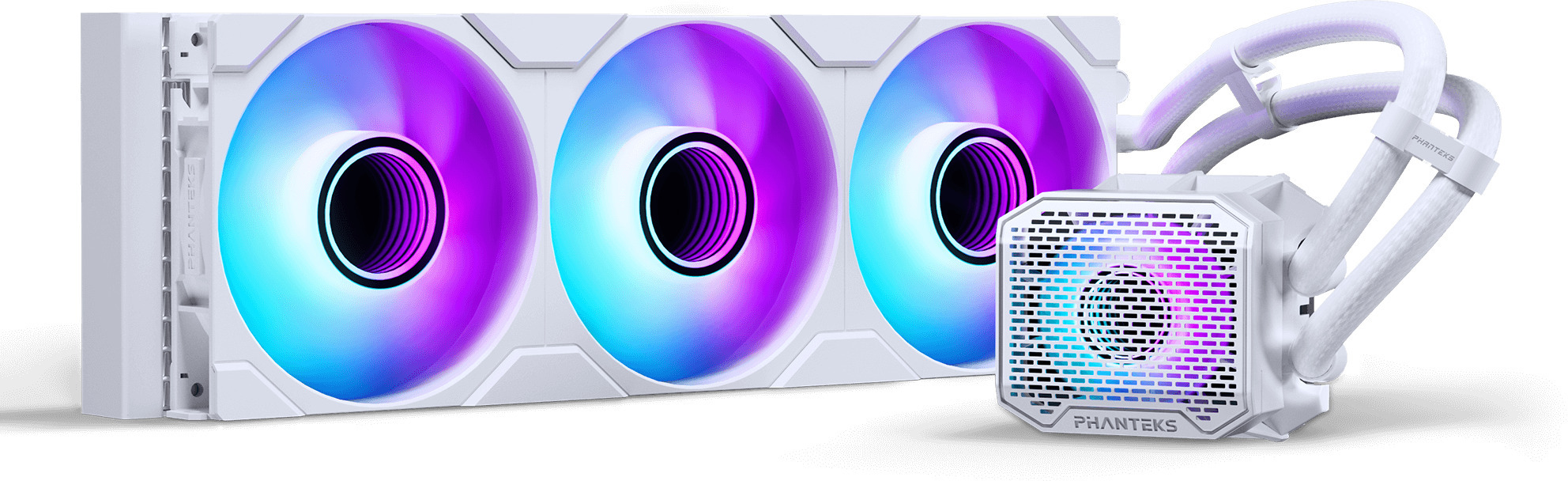 Picture of Picture of Refrigeración Líquida CPU AIO Phanteks Glacier One 360M25 Gen2 DRGB Blanco
