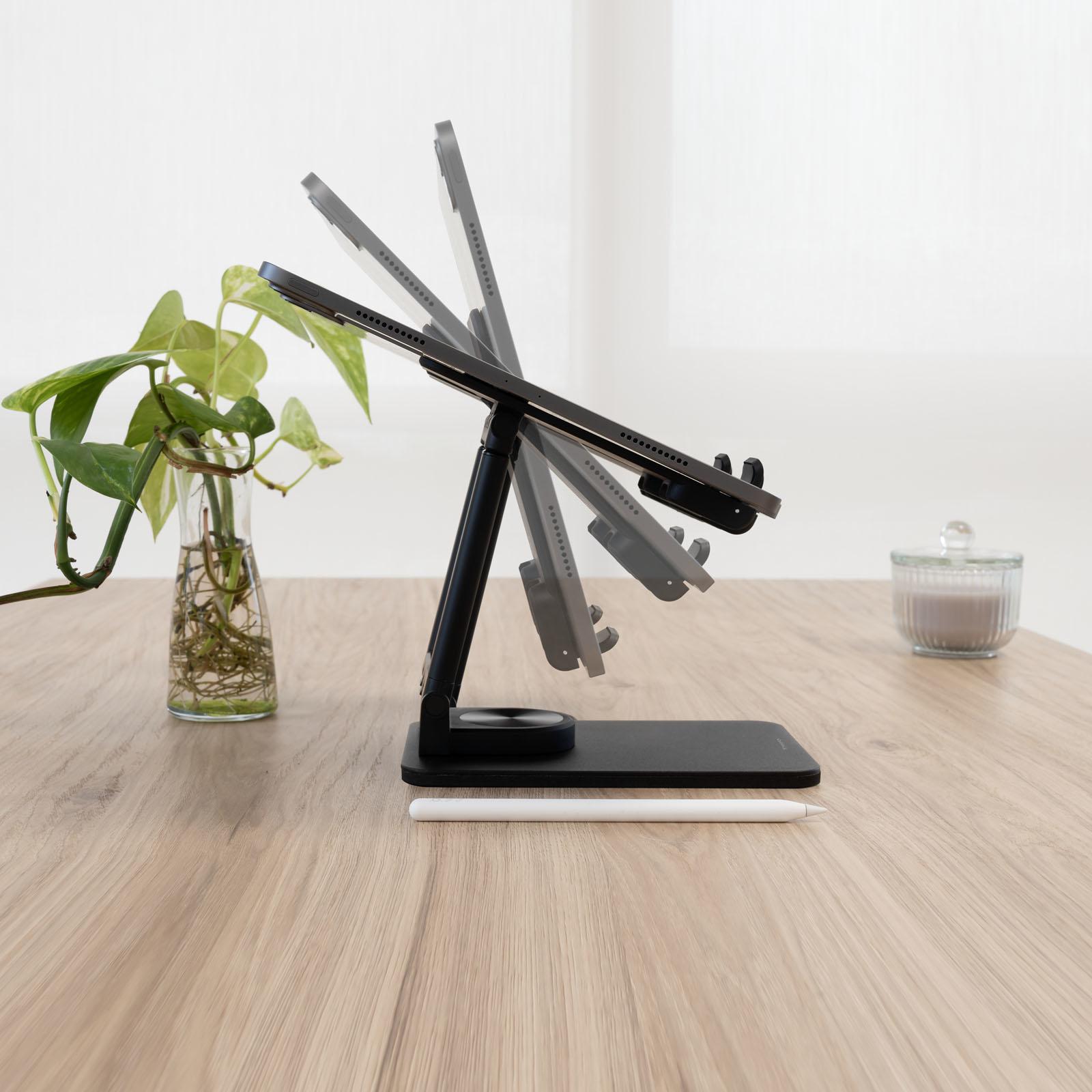 Picture of Picture of Soporte Mesa Tooq Giratório Ajustable p/ Tablet Max. 13" Negro