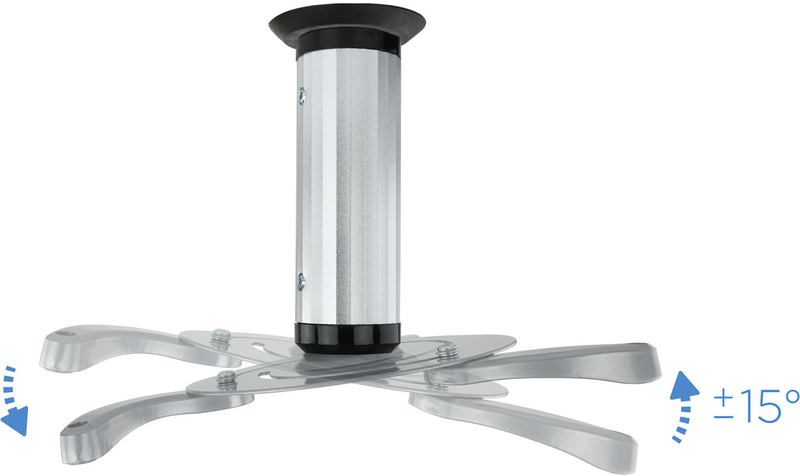 Tooq - Soporte de Techo Tooq para Proyectores Max.10kg Plata