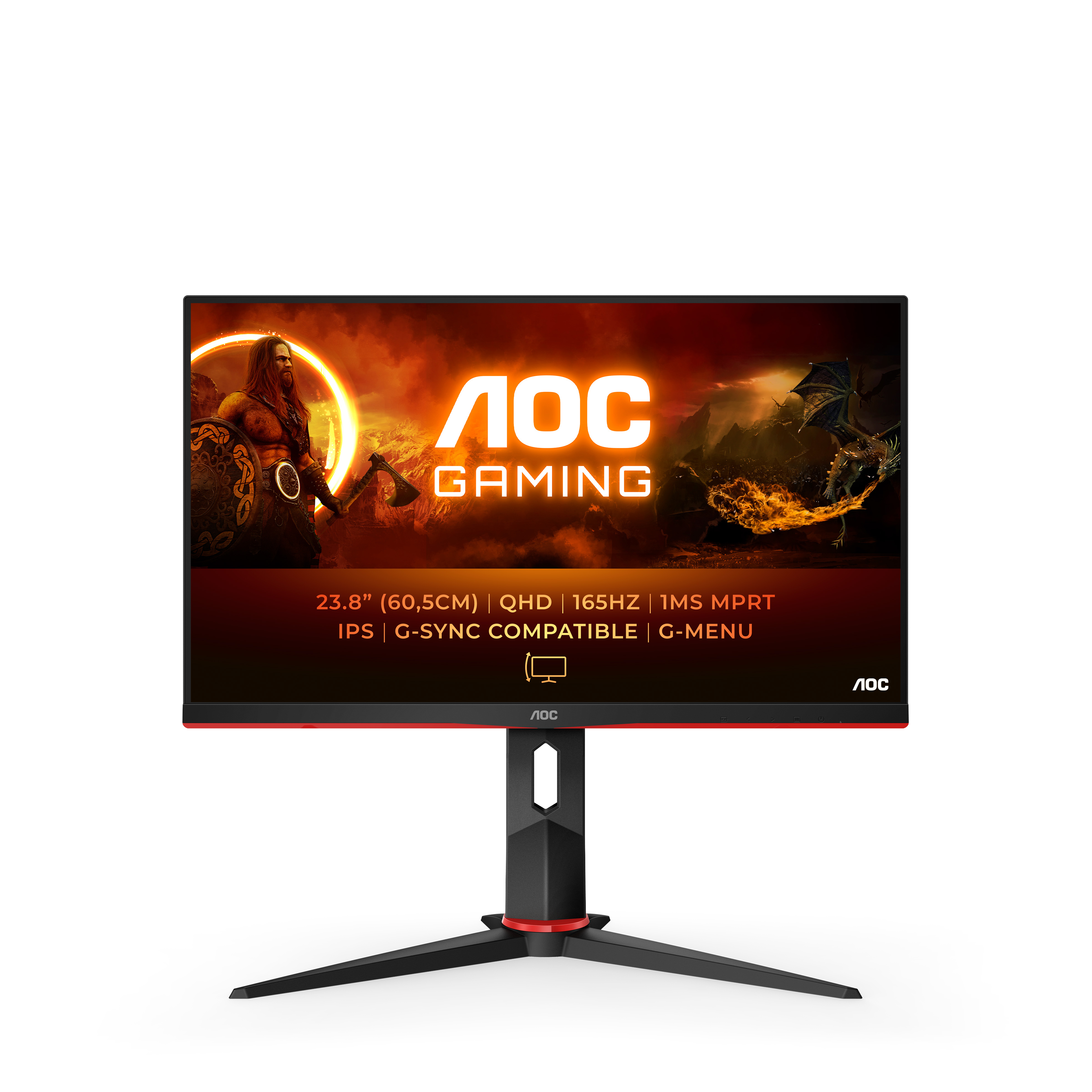 Picture of Picture of Monitor AOC Gaming 23.8" Q24G2A IPS QHD 165Hz 1ms FreeSync Premium / G-SYNC Compatible