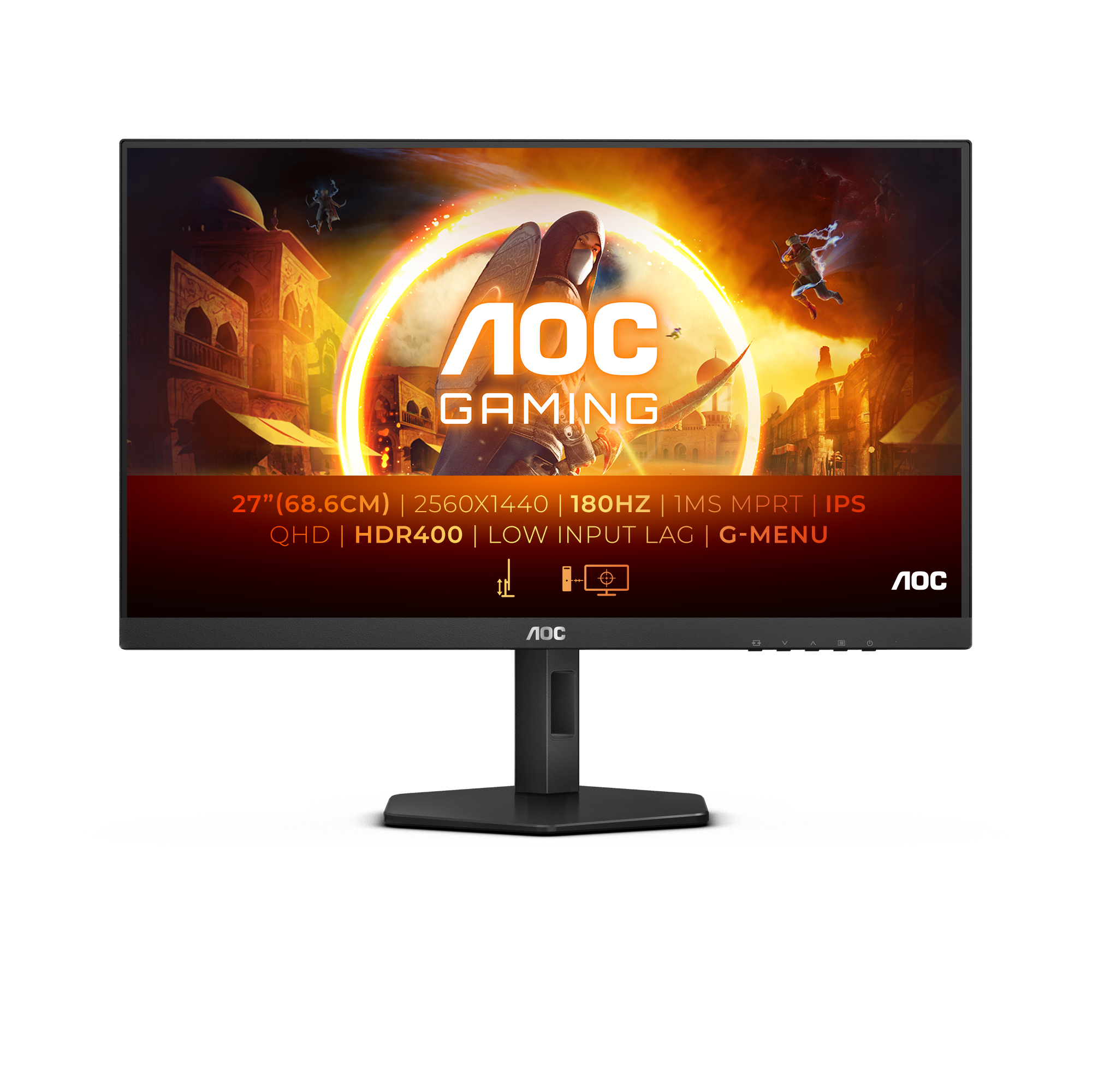 Picture of Picture of Monitor AOC Gaming 27" Q27G4X IPS QHD 180Hz 1ms HDR400