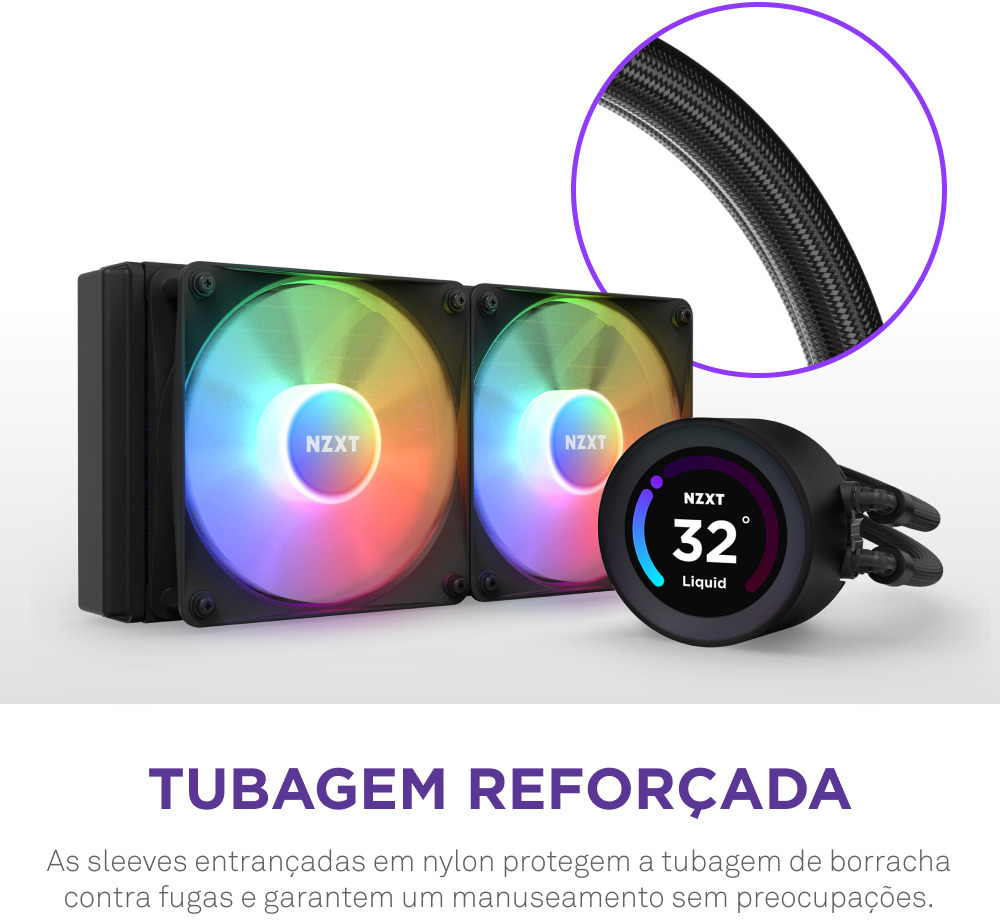 NZXT - Kit de Refrigeración Líquida CPU NZXT Kraken Elite 240 RGB Negro