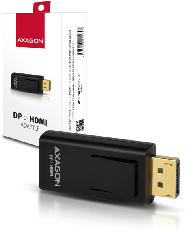 AXAGON - Adaptador Mini AXAGON RVD-HI DisplayPort para HDMI, Full HD