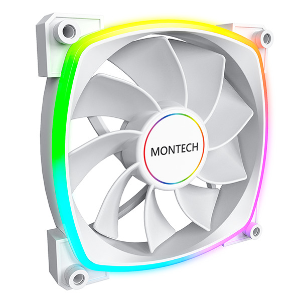 Picture of Picture of Ventilador Montech RX140 PWM ARGB PWM 140mm Blanco (Reversed Fan Blades)
