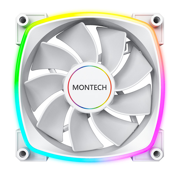Picture of Picture of Ventilador Montech RX140 PWM ARGB PWM 140mm Blanco (Reversed Fan Blades)