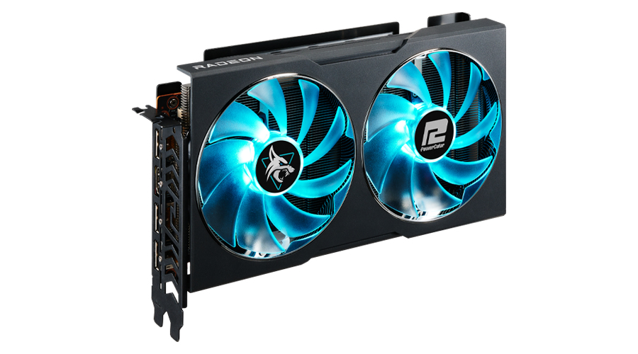 PowerColor - Tarjeta Gráfica PowerColor Radeon RX 7600 Hellhound OC 8GB GD6