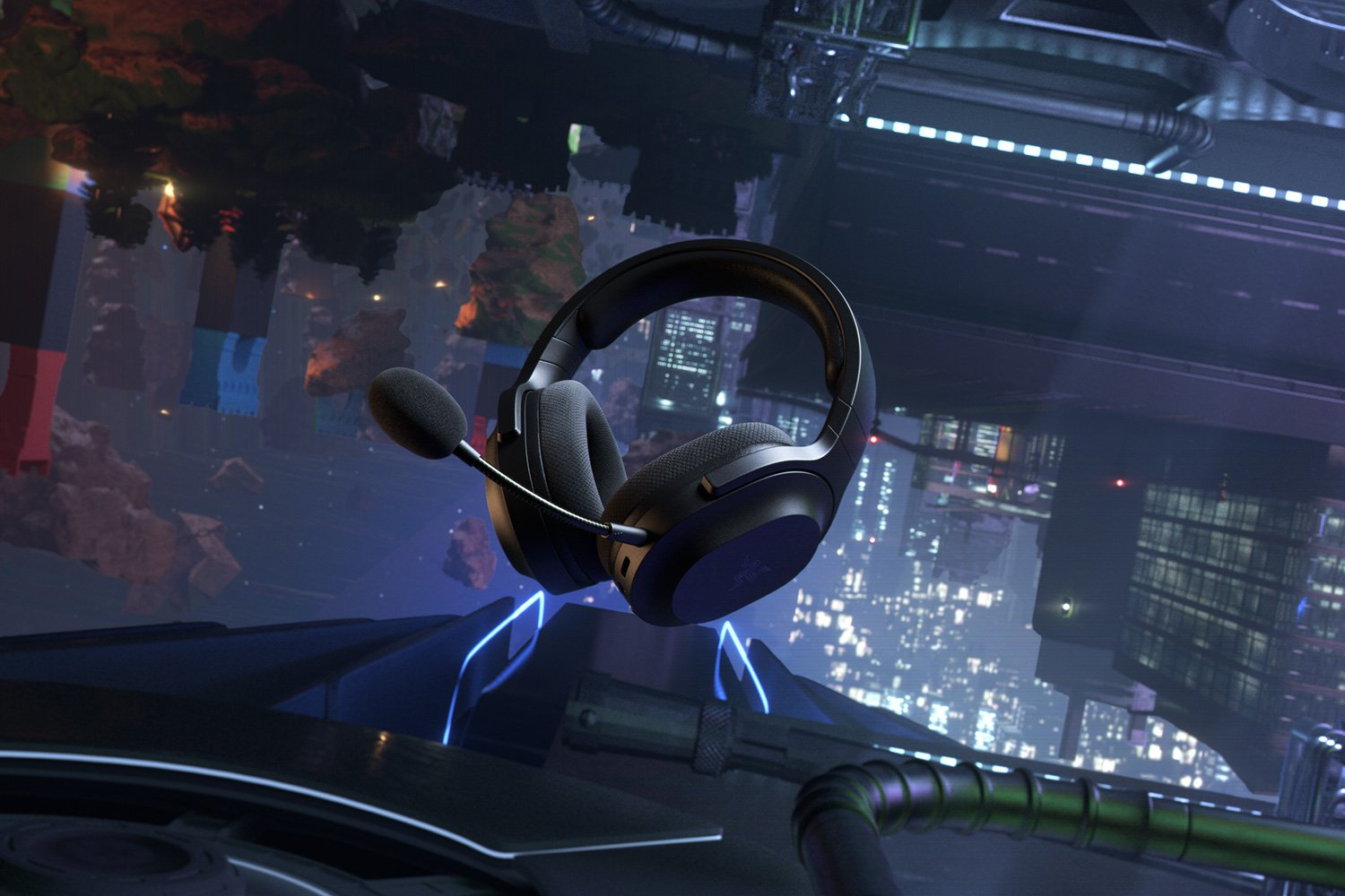 Razer - Auriculares Razer Barracuda X Wireless/Bluetooth Negro