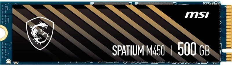 Picture of Picture of SSD MSI SPATIUM M450 500GB Gen4 M.2 NVMe (3600/2300MB/s)