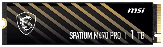 Picture of Picture of SSD MSI SPATIUM M470 PRO 1TB Gen4 M.2 NVMe (6000/4500MB/s)