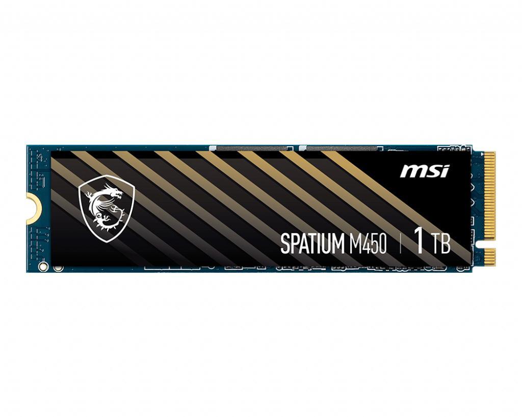 Picture of Picture of SSD MSI SPATIUM M450 1TB Gen4 M.2 NVMe V1 (3400/2400MB/s)