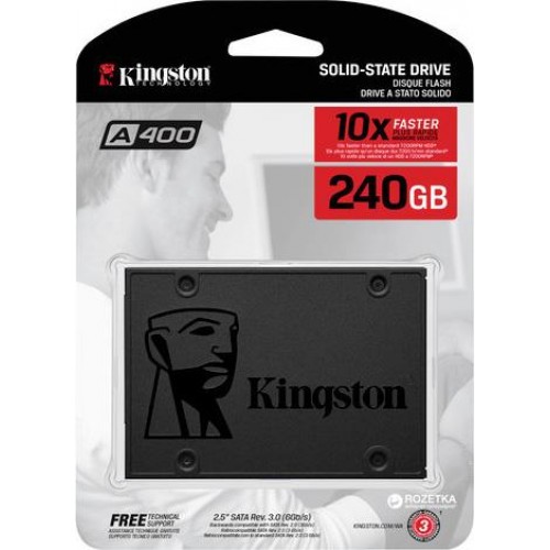 Picture of Picture of SSD Kingston A400 240GB SATA III (500/350MB/s)