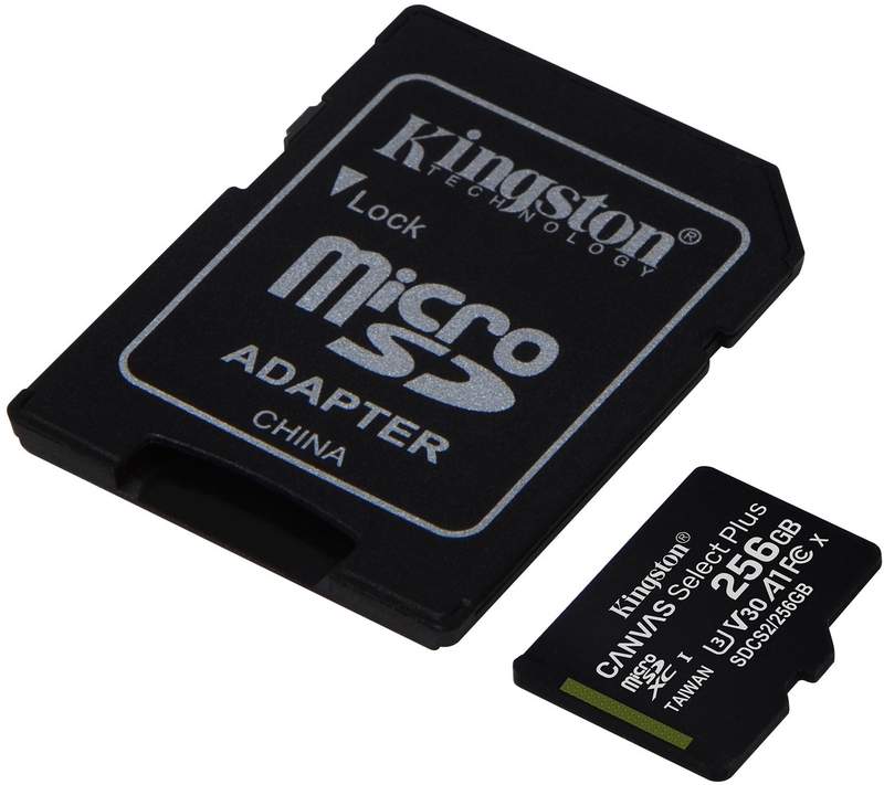 Picture of Picture of Tarjeta de Memoria Kingston Canvas Select Plus MicroSDHC UHS-I A1 256GB