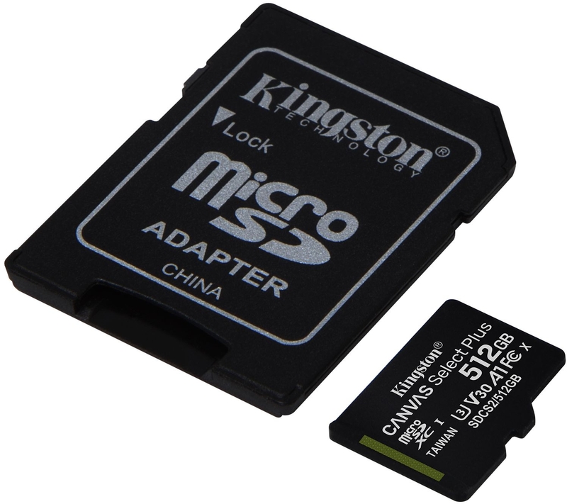 Picture of Picture of Tarjeta de Memoria Kingston Canvas Select Plus MicroSDHC UHS-I A1 512GB