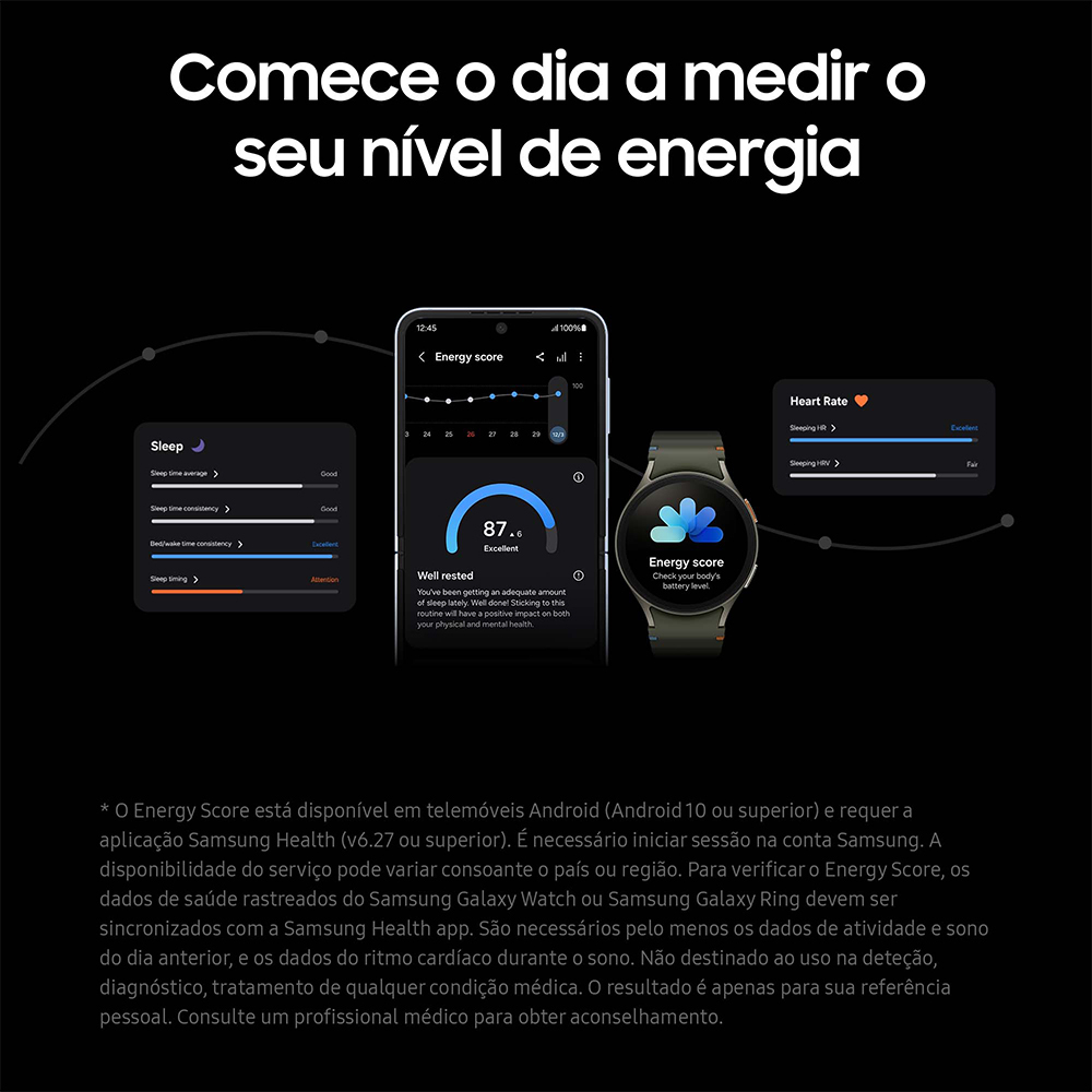 Samsung - Reloj Smartwatch Samsung Galaxy Watch 7 44mm LTE Plata