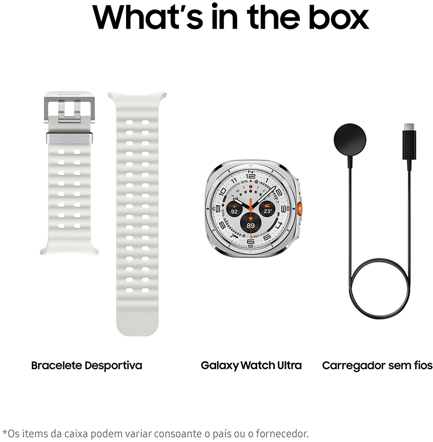 Samsung - Reloj Smartwatch Samsung Galaxy Watch Ultra 47mm LTE Blanco Titanio