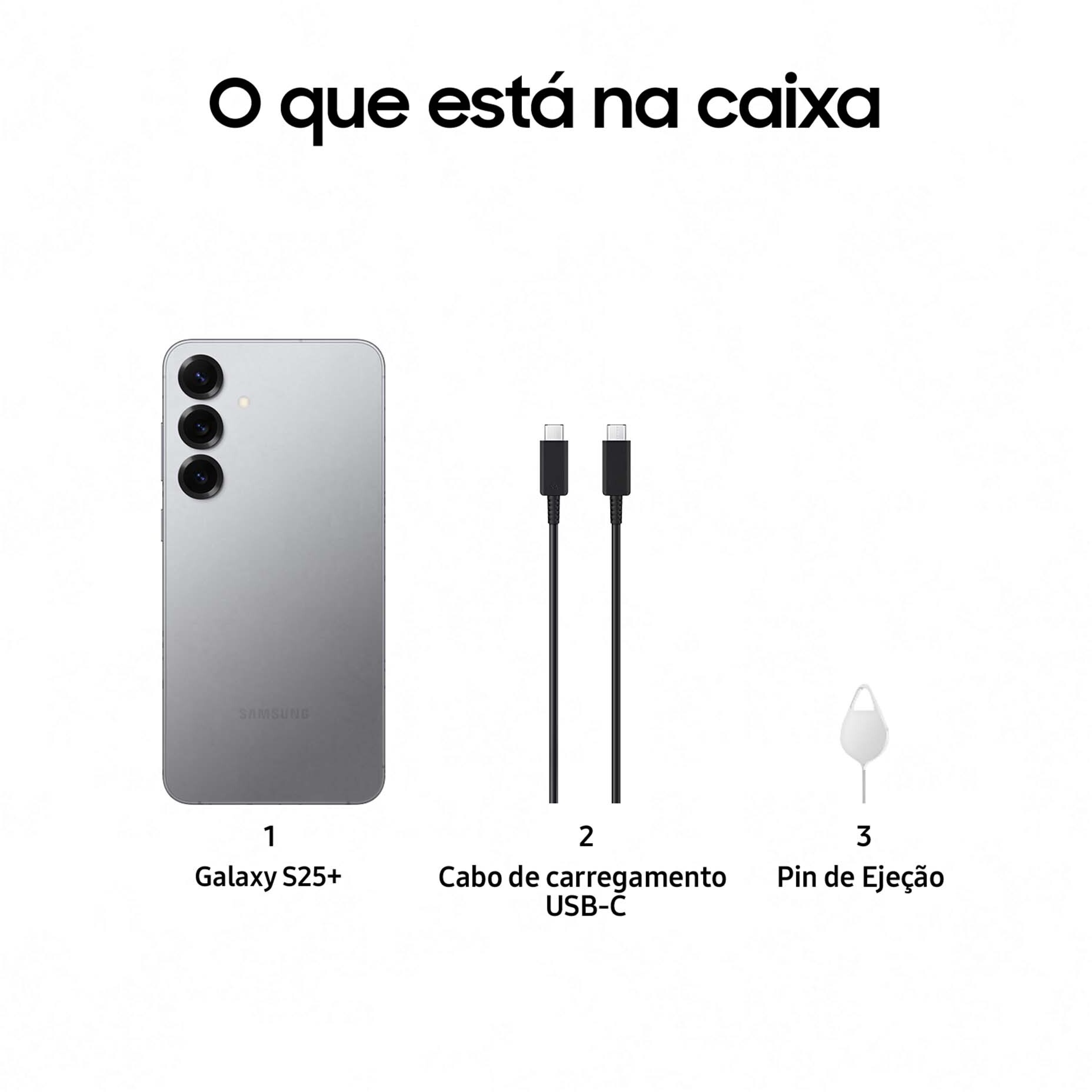 Samsung - Smartphone Samsung Galaxy S25+  6.7" (12 / 256GB) 120Hz Gris