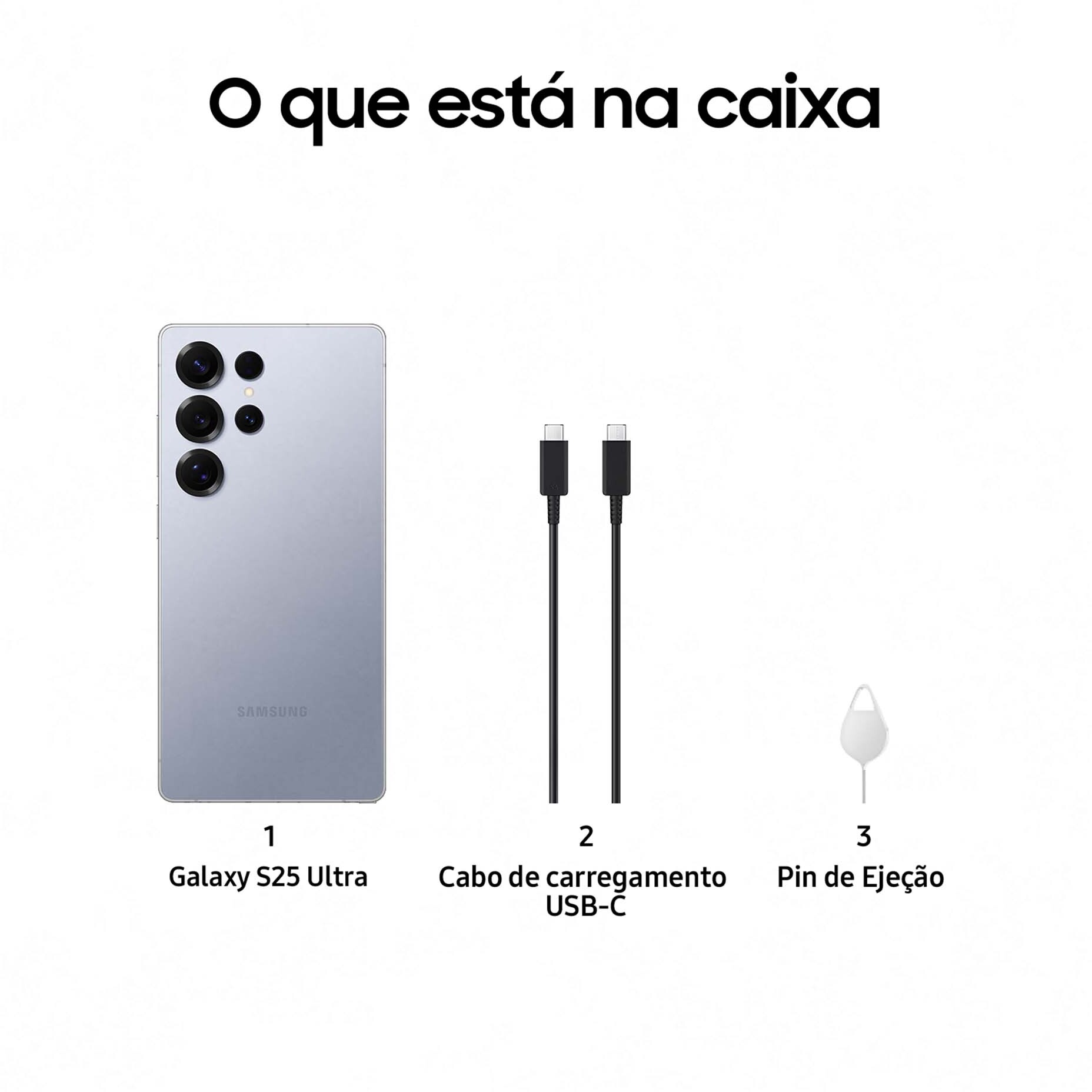 Samsung - Smartphone Samsung Galaxy S25 Ultra  6.9" (12 / 512GB) 120Hz Azul Plateado Titânio
