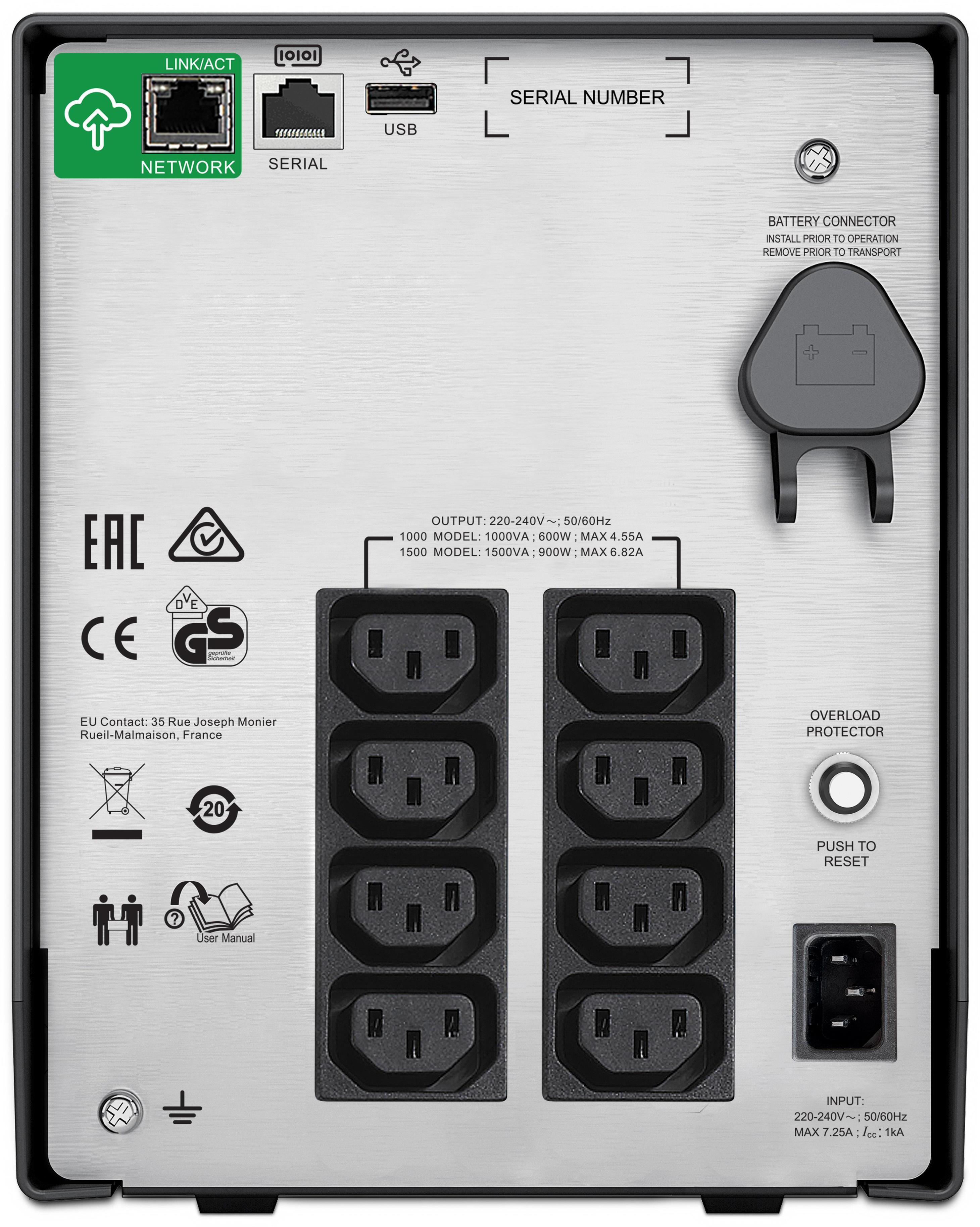 APC - UPS APC Smart-UPS C 1500VA LCD 230V con SmartConnect