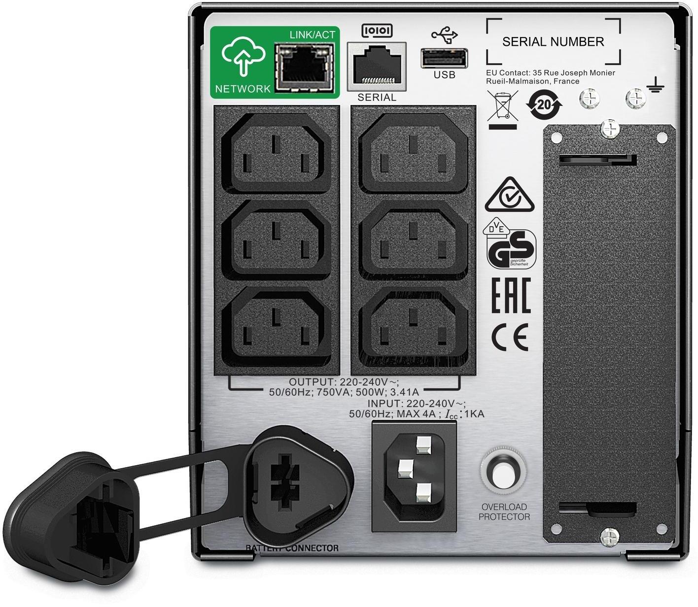 Picture of Picture of UPS APC Smart-UPS 750VA/500W LCD 230V SmartConnect