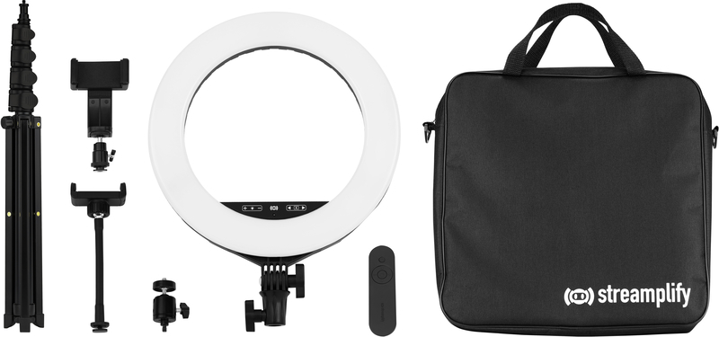 Picture of Picture of Ring Light Streamplify LIGHT 14, 35,6cm, 230V, Incluy Cable EU - Negro